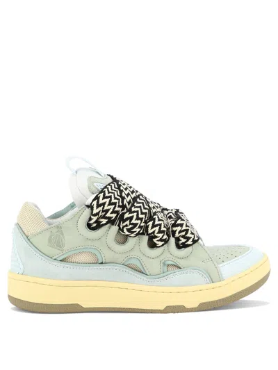 Lanvin Light Blue Quilted Sneakers For Women