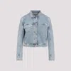 Lanvin Denim Cropped Jacket Patch Pocket