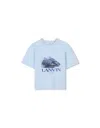 Lanvin Boy's Curb Sneakers Graphic T-shirt In Blue