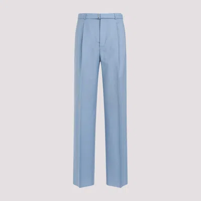 LANVIN LIGHT BLUE WIDE LEG TROUSER