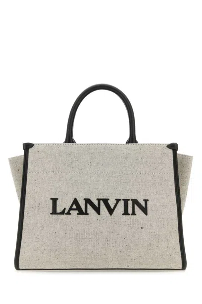 Lanvin Light Grey In & Out Small Tote Bag
