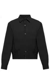 Lanvin Long-sleeved Casual Jacket In Black