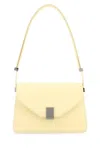 Lanvin Pastel Yellow Leather Concerto Shoulder Bag In Light Yellow