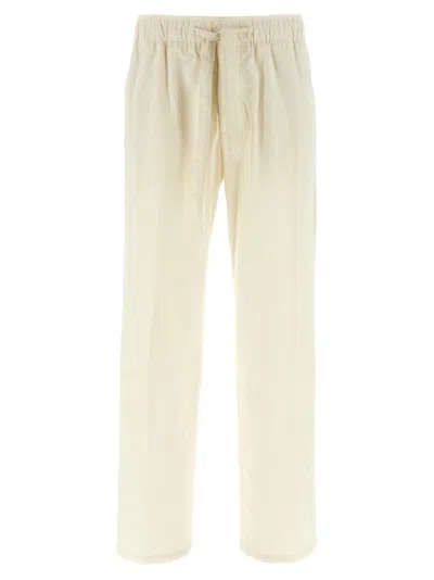 LANVIN LIGHTWEIGHT COTTON TROUSERS WITH ADJUSTABLE DRAWSTRING