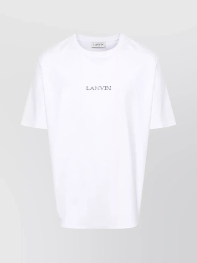 Lanvin Lightweight Crew Neck Jersey T-shirt In White