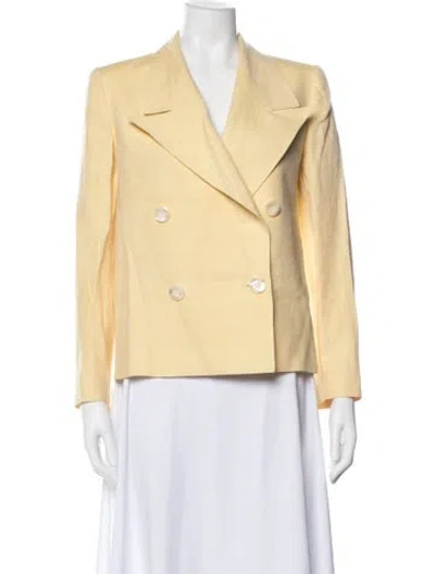 Pre-owned Lanvin Linen Blazer In Neutral
