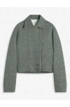 Lanvin Linen Jacket In Heather Grey