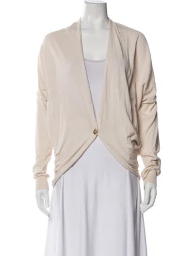 Pre-owned Lanvin Linen Jacket In Neutral