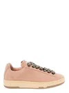Lanvin Lite Curb Low Top Sneakers Shoes In Pink