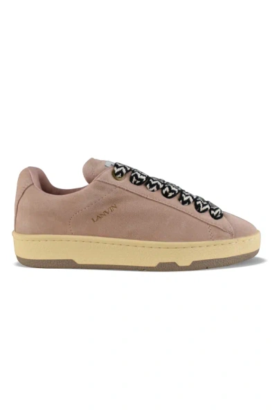 Lanvin Lite Curb Sneakers In Brown