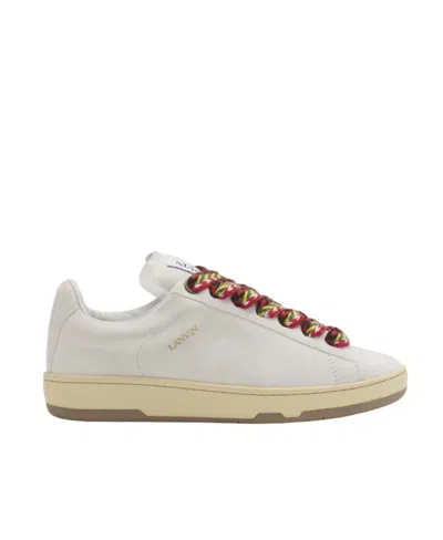 LANVIN LITE CURB SUEDE SNEAKERS