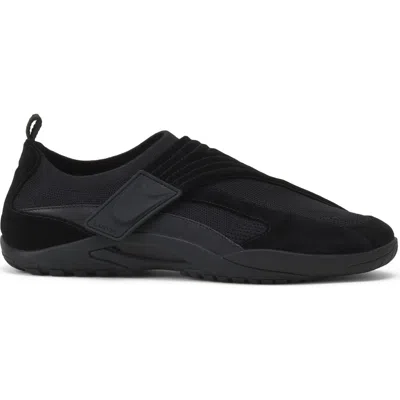 Lanvin Lnv1 Knit And Suede Sneakers In Black