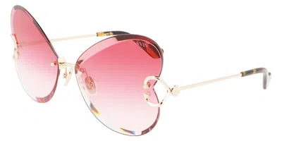 Lanvin Lnv124s 706 Women's Sunglasses Gold Size 67