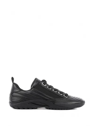 Lanvin Lnv2 Sneakers In Leather In Black