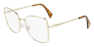 Lanvin Lnv2101 703 Occhiali Da Vista Oro Per Uomo (solo Montatura) In Gray