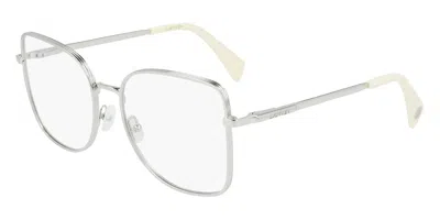 Lanvin Lnv2101 045 Occhiali Da Vista Argentati Per Uomo (solo Montatura) In Gold