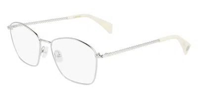 Lanvin Lnv2103 047 Occhiali Da Vista Argentati Per Donna (solo Montatura) In Gray