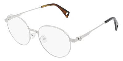 Lanvin Lnv2107 047 Occhiali Da Vista Argentati Per Donna (solo Montatura) In Transparent