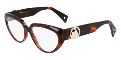 Lanvin Lnv2600 272 Occhiali Da Vista Tartarugatishell Per Donna (solo Montatura) In Black