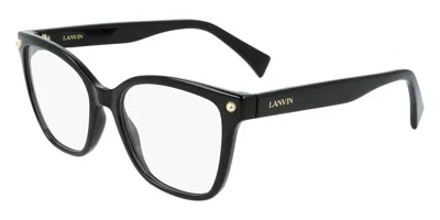 Lanvin Lnv2606 001 Occhiali Da Vista Neri Per Donna (solo Montatura) In Transparent