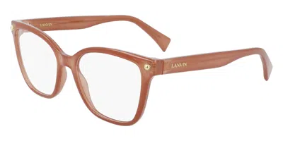 Lanvin Lnv2606 650 Occhiali Da Vista Marroni Per Donna (solo Montatura) In Transparent