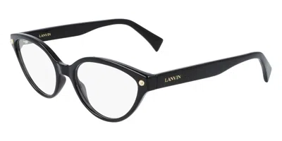 Lanvin Lnv2607 001 Occhiali Da Vista Neri Per Donna (solo Montatura) In Transparent