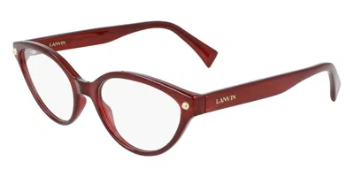 Lanvin Lnv2607 603 Occhiali Da Vista Marroni Per Donna (solo Montatura) In Transparent