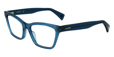 Lanvin Lnv2615 414 Occhiali Da Vista Blu Per Uomo (solo Montatura) In Green