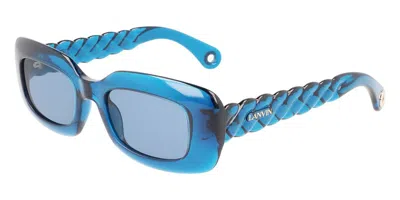 Lanvin Lnv629s 424 Men's Sunglasses Blue Size 50