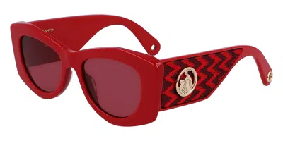 Lanvin Lnv638s 604 Women's Sunglasses Red Size 52
