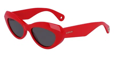 Lanvin Lnv648s 604 Women's Sunglasses Red Size 53