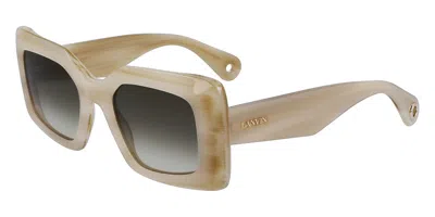 Lanvin Lnv649s 103 Women's Sunglasses White Size 50