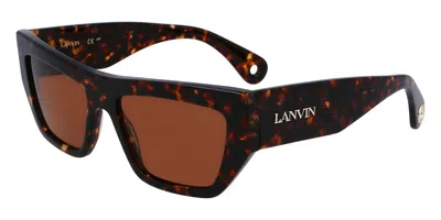 Lanvin Lnv652s 234 Women's Sunglasses Tortoiseshell Size 55 In Brown