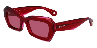 Lanvin Lnv662s 605 Women's Sunglasses Red Size 54