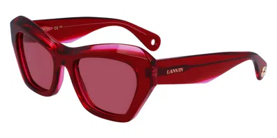 Lanvin Lnv663s 605 Women's Sunglasses Pink Size 53