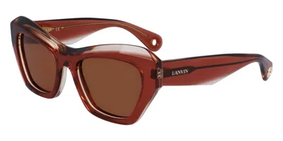 Lanvin Lnv663s 650 Women's Sunglasses Brown Size 53