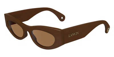 Lanvin Lnv669s 235 Women's Sunglasses Brown Size 52