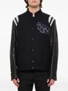 LOBSTER-PATCH BASEBALL JACKET