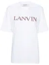 Lanvin White Oversized Embroidered Curb T-shirt