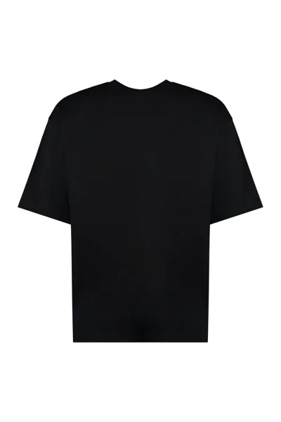 Lanvin Logo Cotton T-shirt In Black