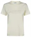 Lanvin Logo Cotton T-shirt In Neutral