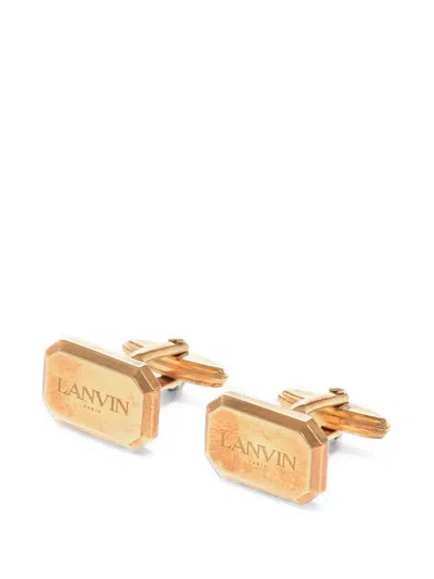 Lanvin Logo Cufflinks In Transparent