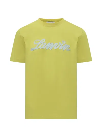 Lanvin Logo-detail T-shirt In Yellow