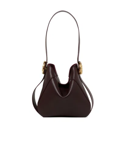Lanvin Logo Embossed Melodie Hobo Bag