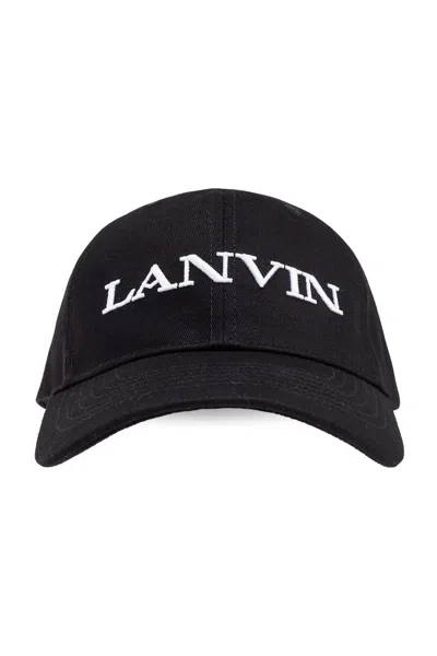 LANVIN LOGO EMBROIDERED CAP