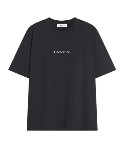 LANVIN LANVIN LOGO EMBROIDERED CLASSIC T-SHIRT
