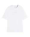 Lanvin Logo Embroidered Crewneck T-shirt In White