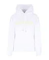 Lanvin Logo Hooded Sweatshirt In White