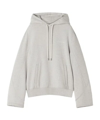 LANVIN LANVIN LOGO EMBROIDERED HOODIE
