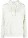 Lanvin Logo-embroidered Hoodie In Grün
